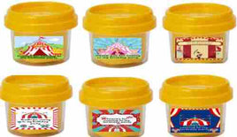Circus themed play dough unisex personalised birthday favours