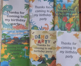 Dinosaur party favour, kids birthday activity book