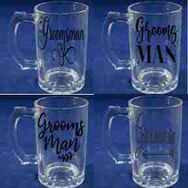 Grooomsman beer glass, multiple colours available