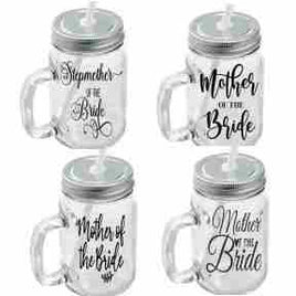 Mother of the bride drinking jar