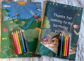 Picnic digital download favour pack activity coloring book bubbles lollipops lolly bags