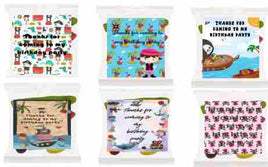 Pirate lolly bags, Boys personalised birthday favours