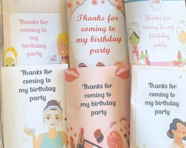 Spa day party favour, kids birthday activity book