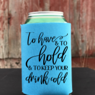 Personalised Wedding stubby cooler favour