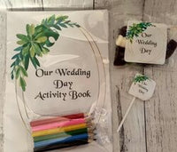 childrens wedding activity packs custom personalised wedding favours supplies gifts brisbane qld australia