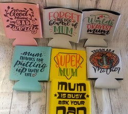 mum stubby cooler,  custom mothers day birthday christmas gift