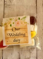 wood with flowers wedding lolly bags custom personalised favours brisbane qld australia