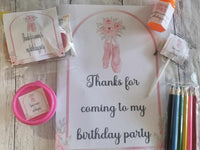 Ballerina themed lollipops, girls birthday favours