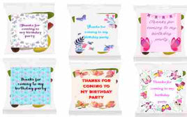 Butterfly party lolly bags, girls personalised birthday favours