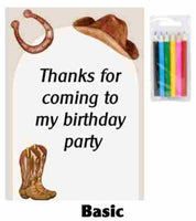 Country western party favour, kids birthday activity book