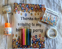 Emoji themed lolly bags unisex personalised birthday party favours