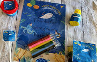 Ocean party favour, kids birthday activity book
