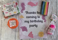 Ocean party favour, kids birthday activity book