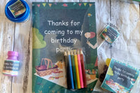 Picnic themed party favour, kids birthday activity book
