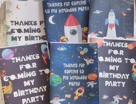 space party favours, kids activity birthday pack