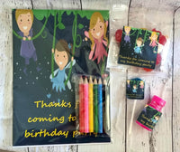 Fairy digital download favour pack activity coloring book bubbles lollipops lolly bag