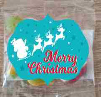 Christmas mini lolly bags, personalised favours