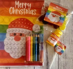 christmas activity book kids party favour pack santa