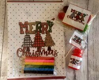 christmas activity book kids party favour pack trees