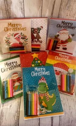 christmas activity book kids party favour pack mixed designs