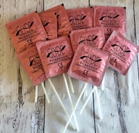 pink flavoured condom lollipop hens bucks night birthday party guest favour gift