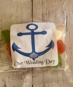 anchor wedding lolly bags custom personalised favours brisbane qld australia